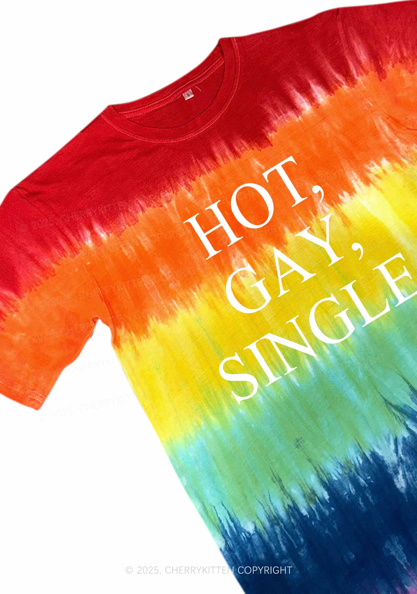 Hot Gay Single Pride Y2K Tie Dye Shirts Cherrykitten - Image 2