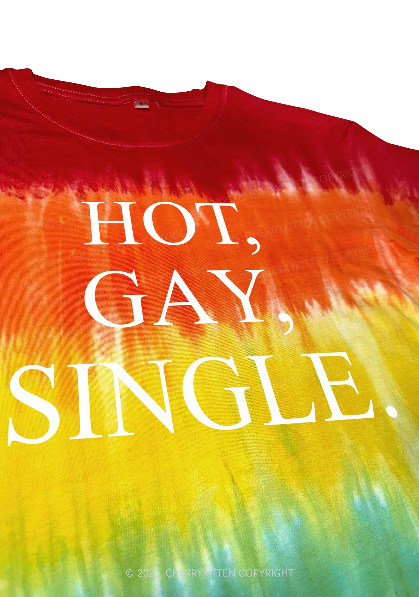 Hot Gay Single Pride Y2K Tie Dye Shirts Cherrykitten - Image 3