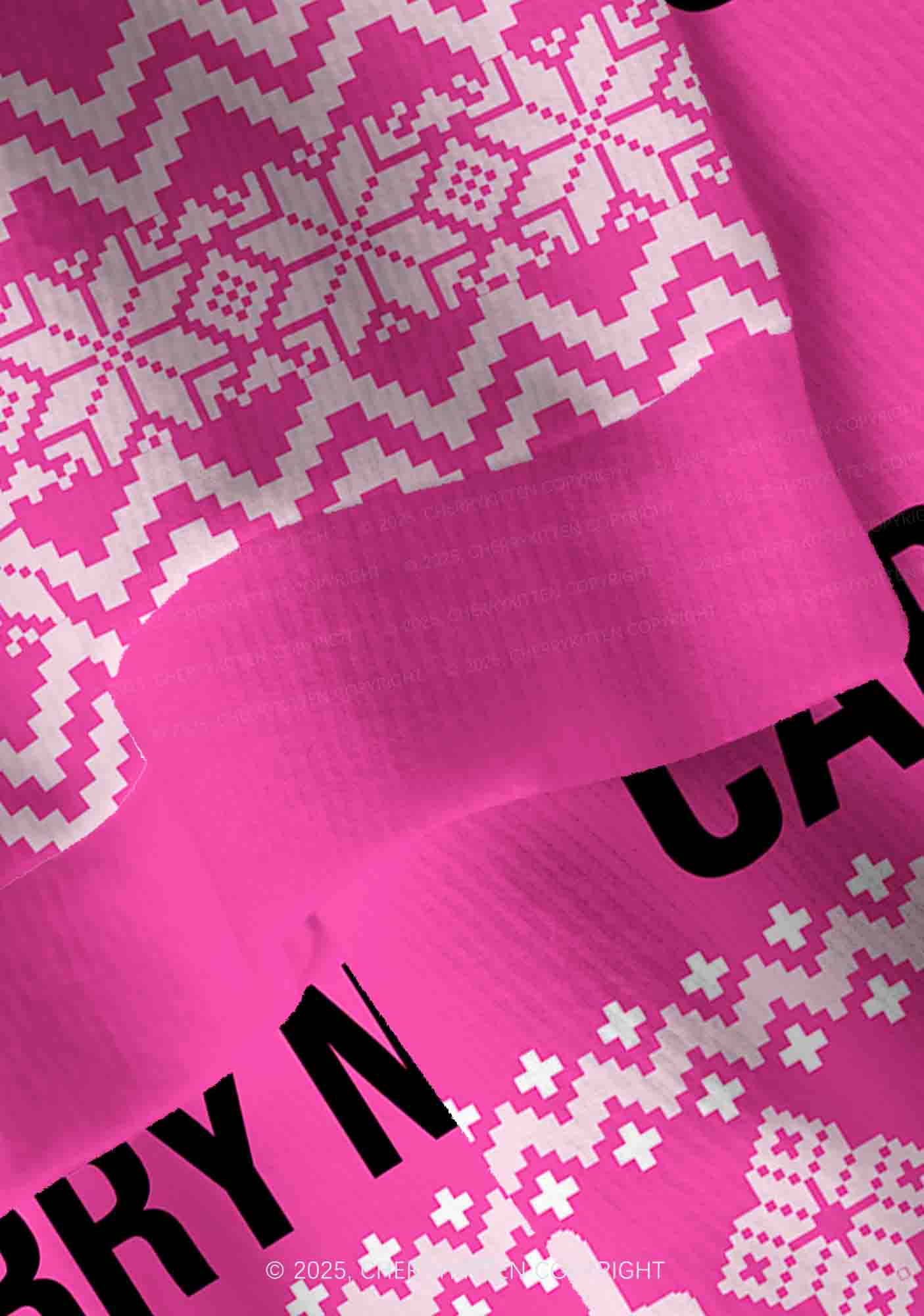 Hot Girls Carry Nxrcan Y2K Christmas Cardigan Knit Sweatshirt Cherrykitten - Image 4