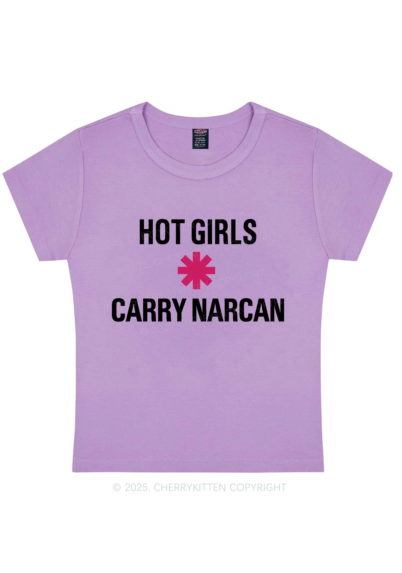 Hot Girls Carry Nxrcan Y2K Baby Tee Cherrykitten - Image 6