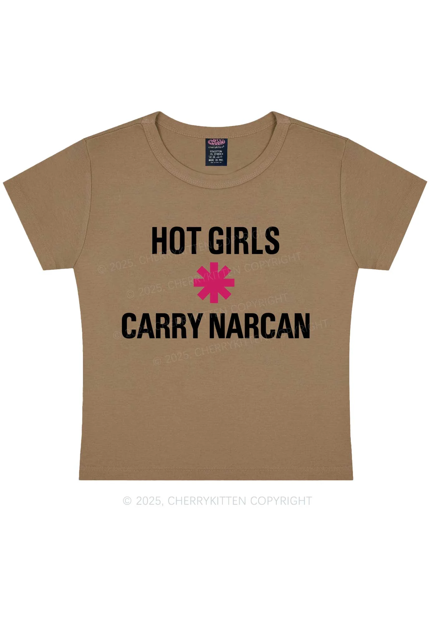 Hot Girls Carry Nxrcan Y2K Baby Tee Cherrykitten - Image 9