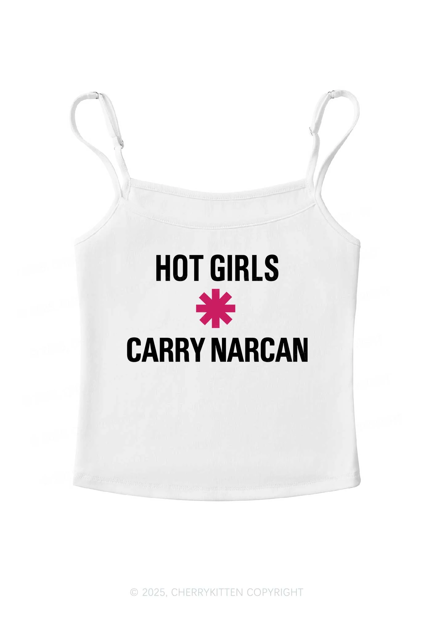 Hot Girls Carry Nxrcan Y2K Spaghetti Strap Cami Cherrykitten - Image 3