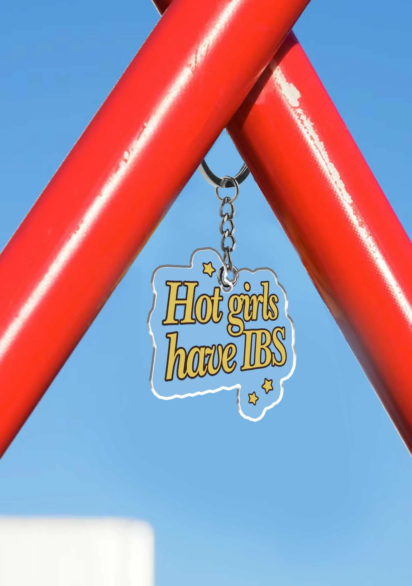 Hot Girls Have IBS 1Pc Y2K Keychain Cherrykitten - Image 3