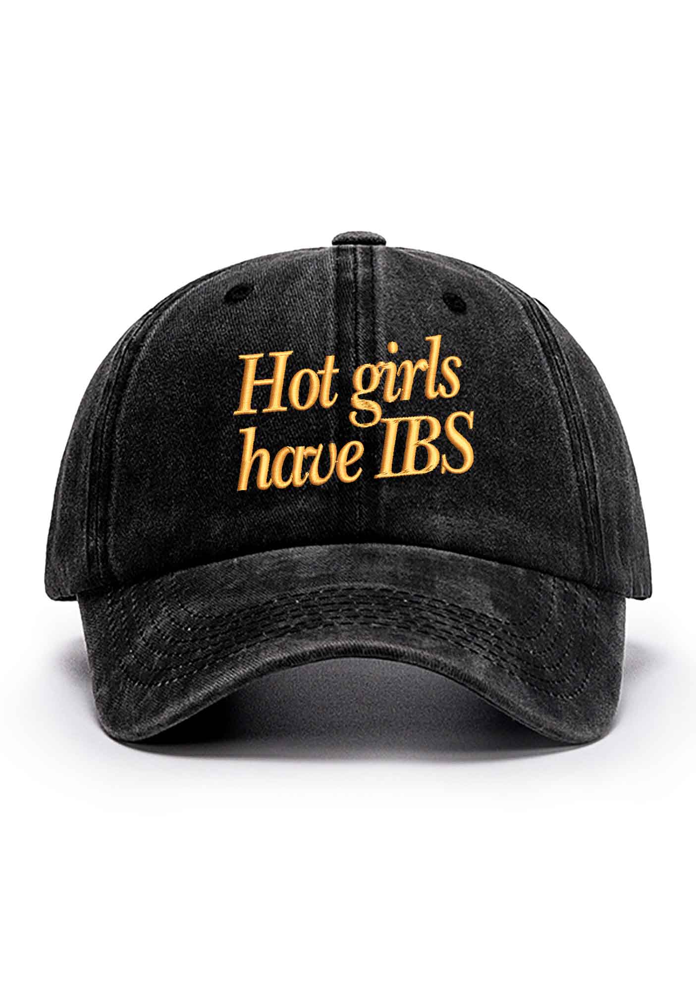 Hot Girls Have IBS Embroidered Baseball Cap - Image 3