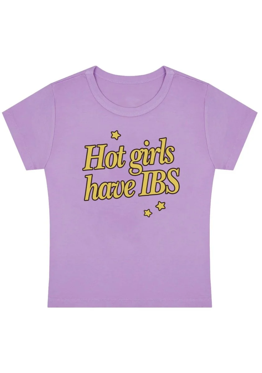 Hot Girls Have IBS Y2K Baby Tee - Image 5