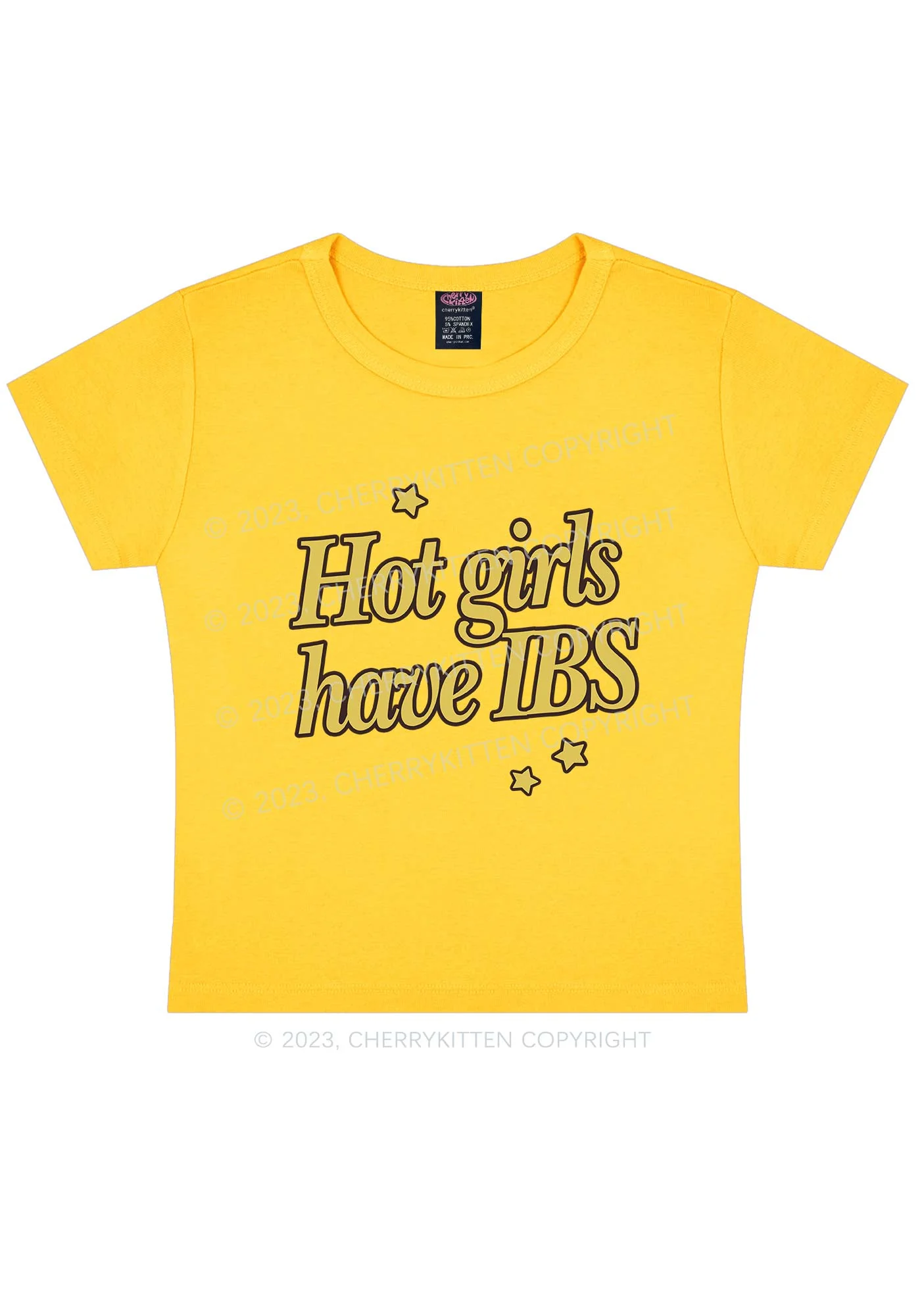Hot Girls Have IBS Y2K Baby Tee - Image 8