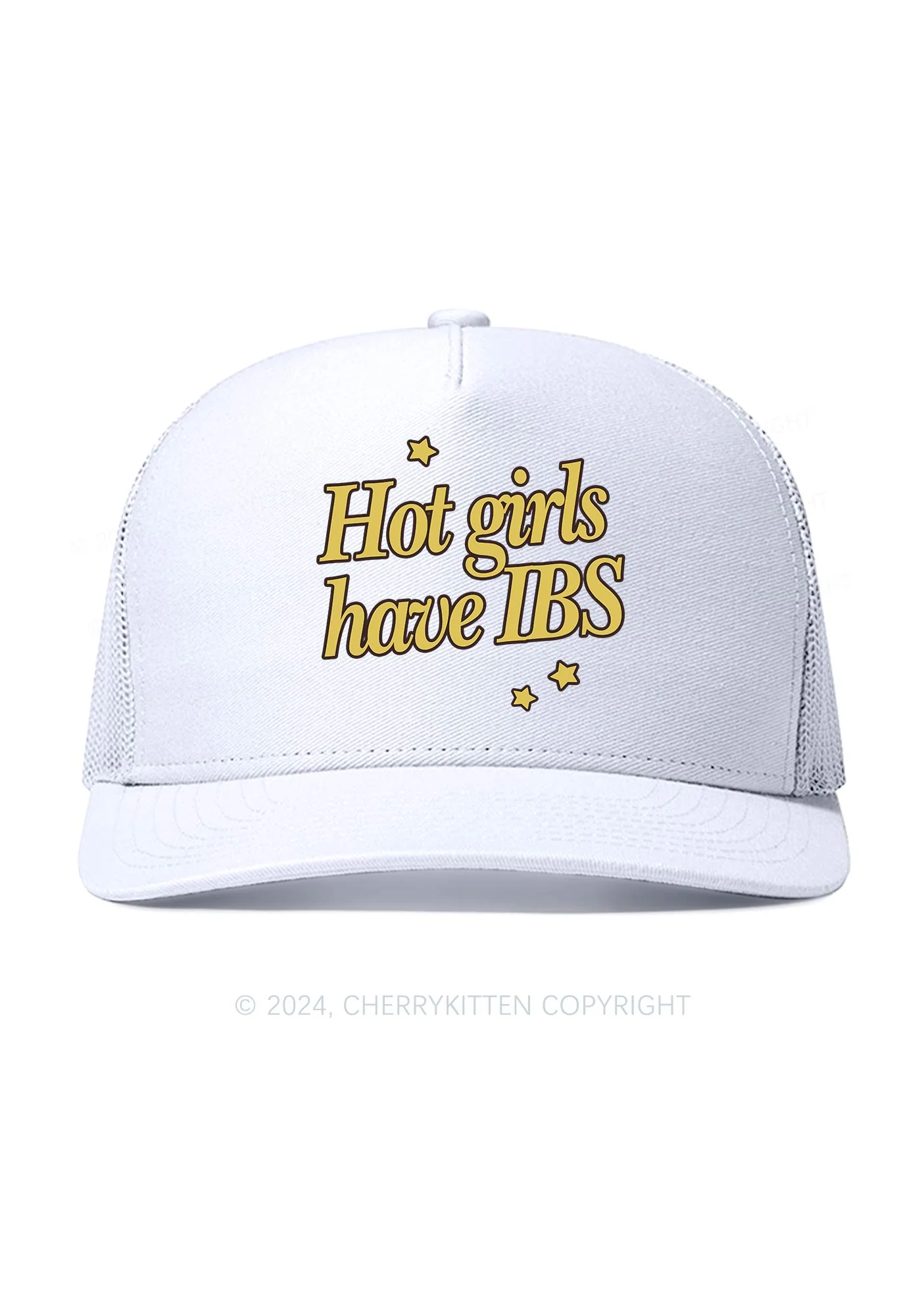 Hot Girls Have IBS Y2K Trucker Mesh Hat Cherrykitten - Image 2