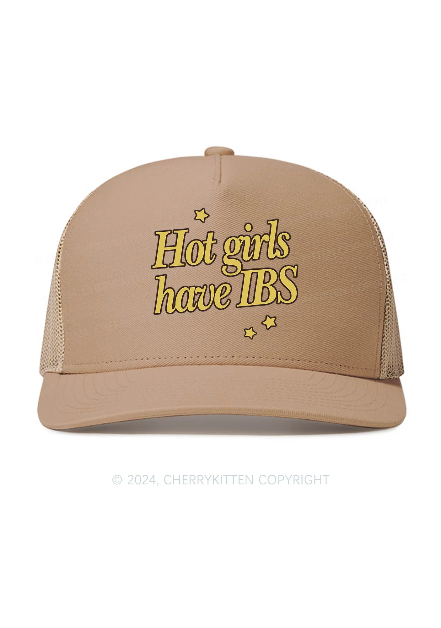 Hot Girls Have IBS Y2K Trucker Mesh Hat Cherrykitten - Image 3