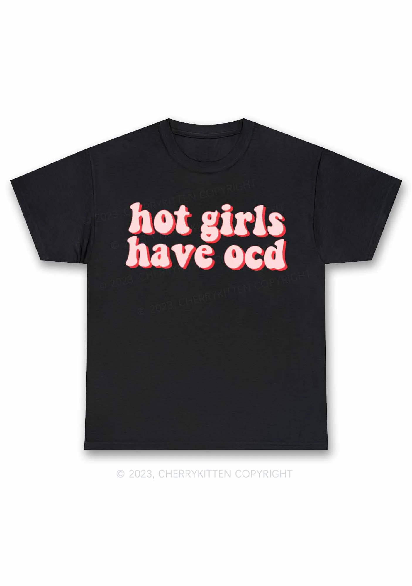 Hot Girls Have OCD Y2K Chunky Shirt Cherrykitten - Image 3