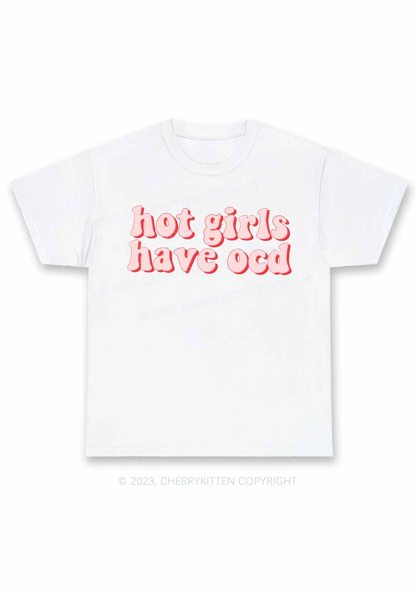 Hot Girls Have OCD Y2K Chunky Shirt Cherrykitten - Image 4