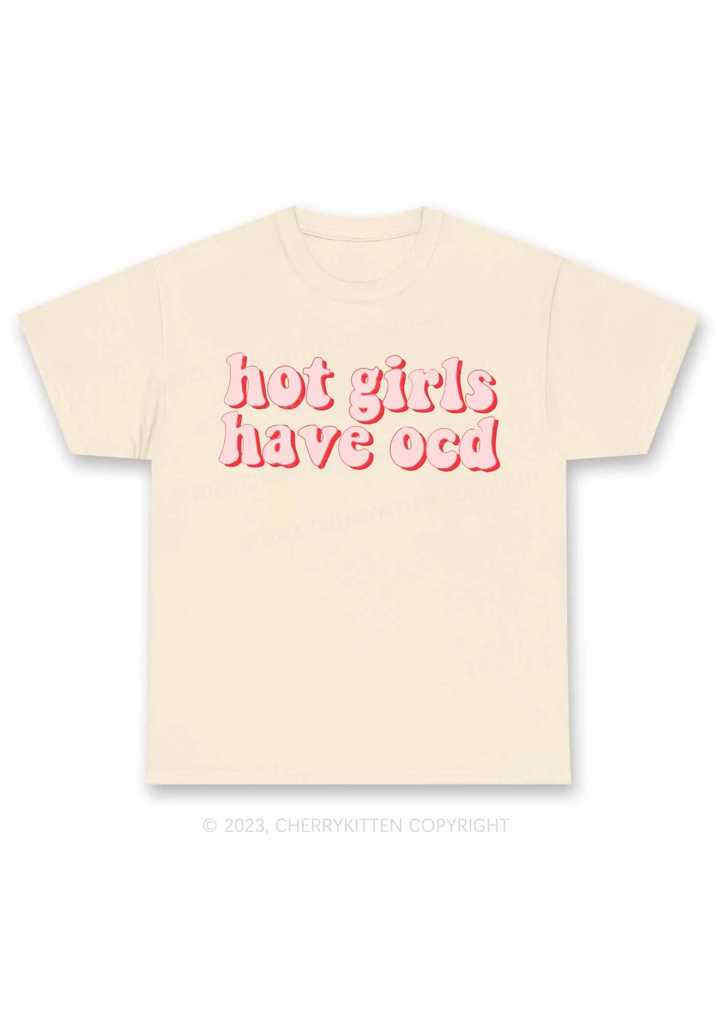 Hot Girls Have OCD Y2K Chunky Shirt Cherrykitten - Image 5