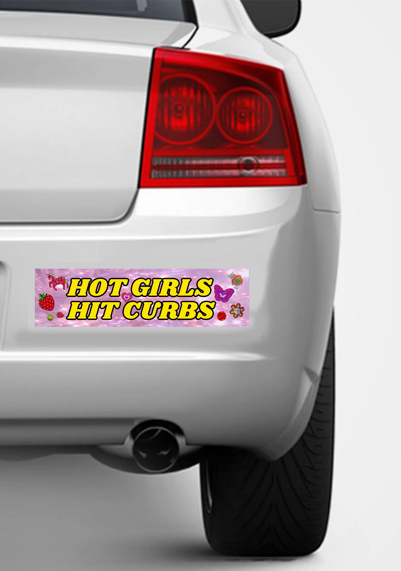 Hot Girls Hit Curbs Y2K Car Bumper Magnet Cherrykitten - Image 2