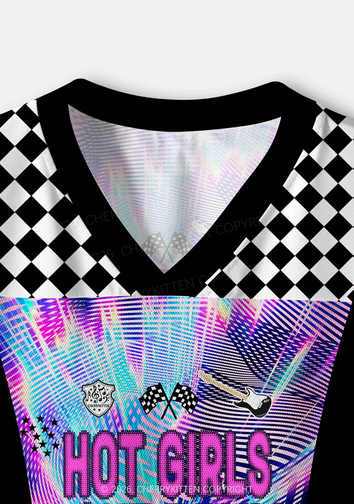 Hot Girls Love Drum And Bass Y2K Crop Sport Jersey Shirts Cherrykitten - Image 6