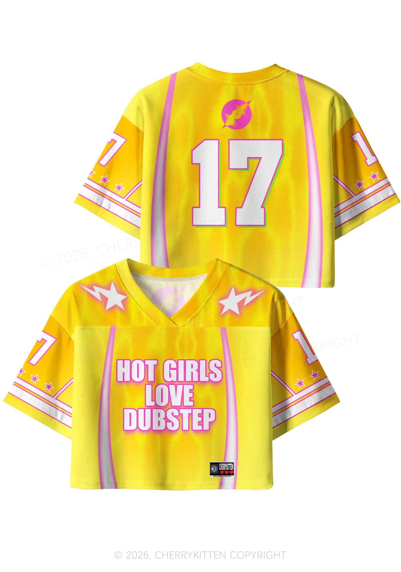 Hot Girls Love Dubstep Y2K Crop Sport Jersey Shirts Cherrykitten - Image 5