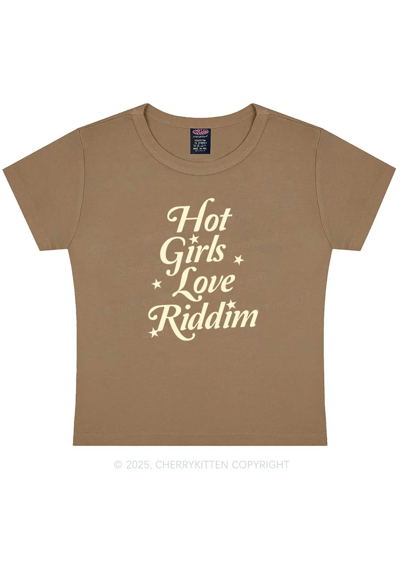 Hot Girls Love Riddim Y2K Baby Tee Cherrykitten - Image 9