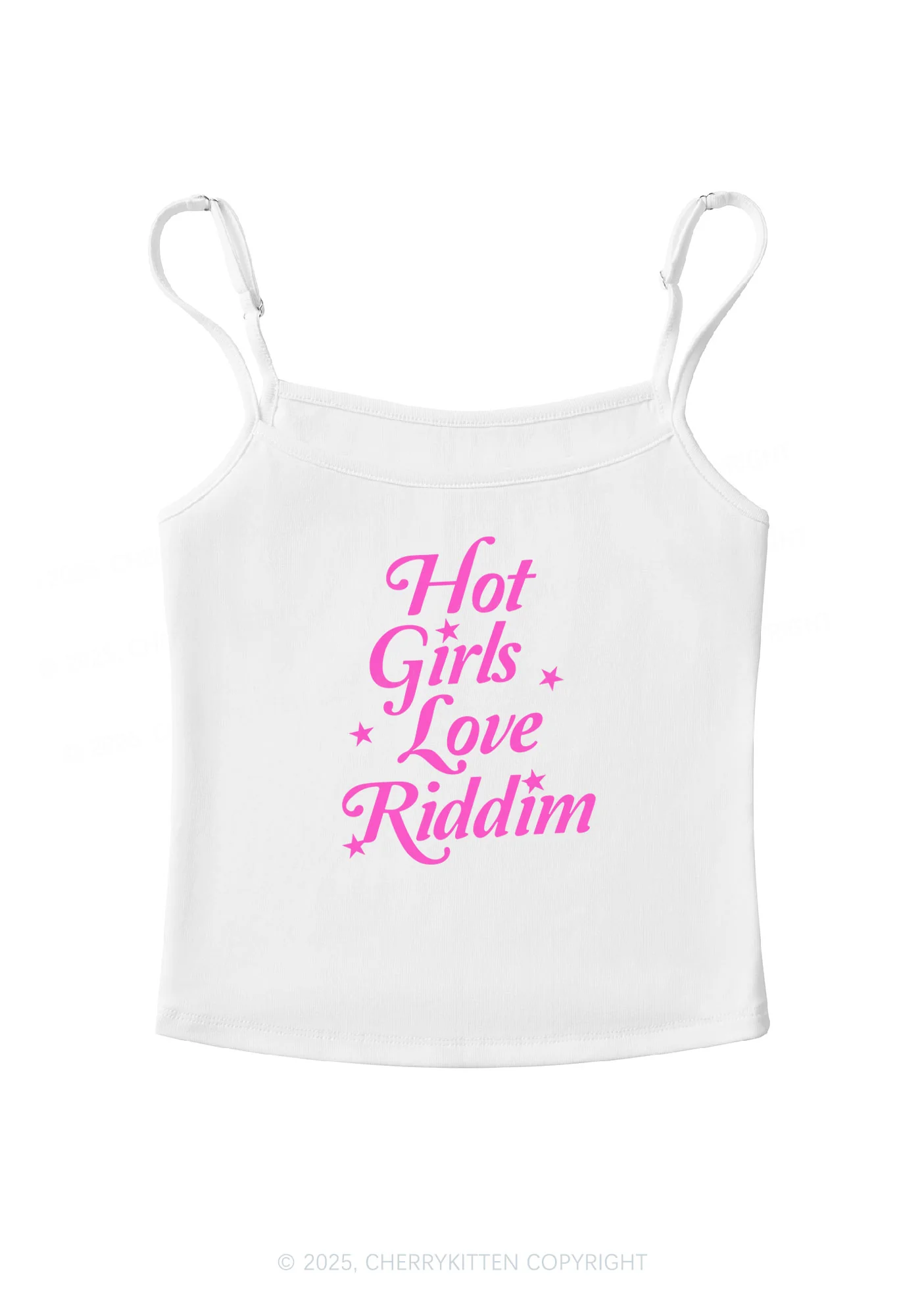 Hot Girls Love Riddim Y2K Spaghetti Strap Cami Cherrykitten - Image 4
