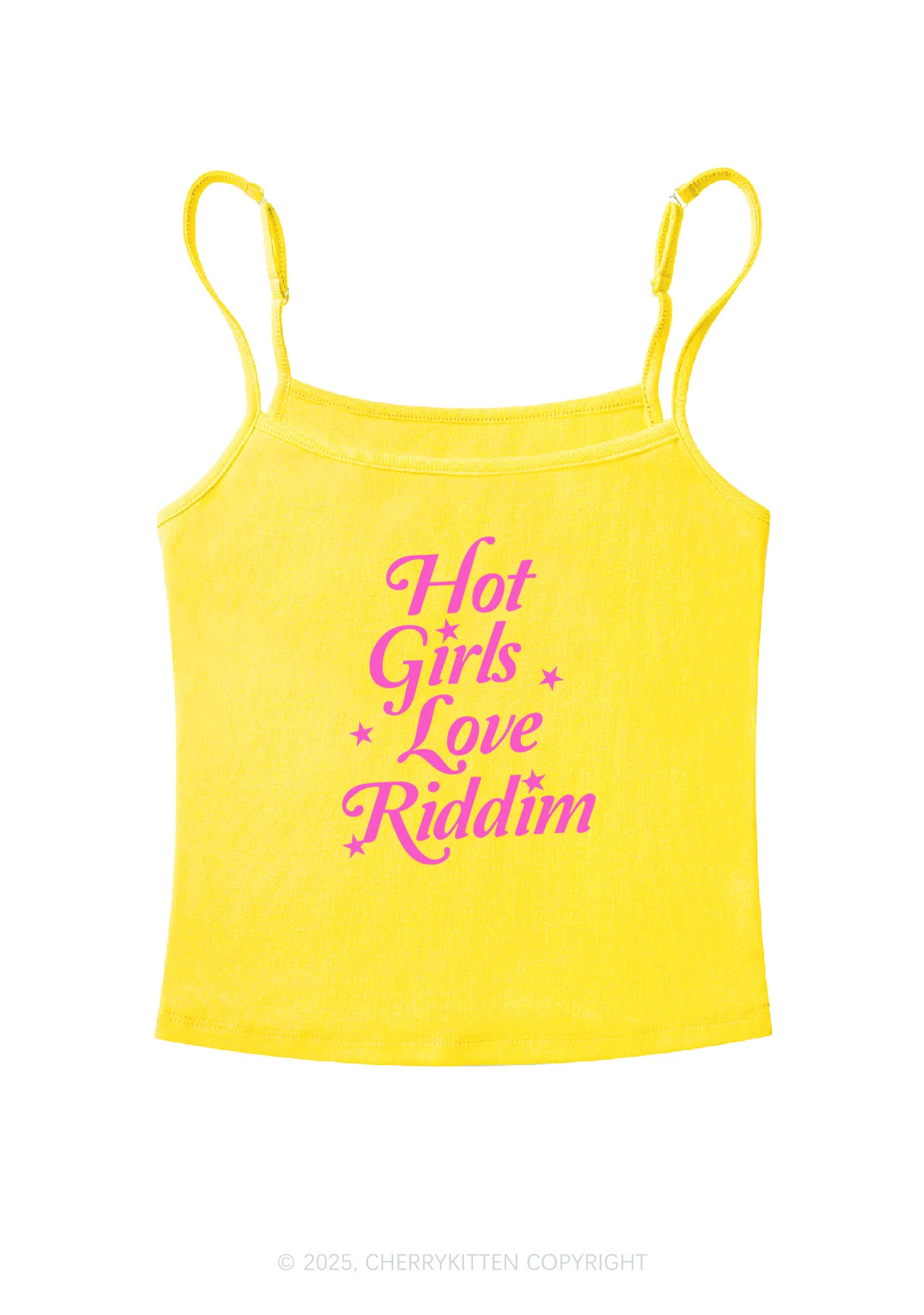 Hot Girls Love Riddim Y2K Spaghetti Strap Cami Cherrykitten - Image 5