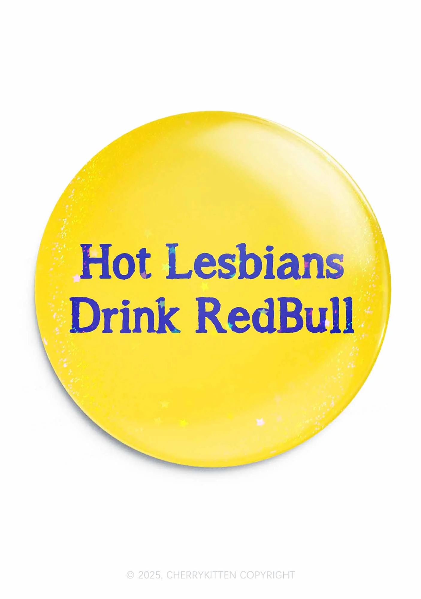 Hot Lesbians Drink Red Pride 1Pc Y2K Pin Badge Cherrykitten - Image 3