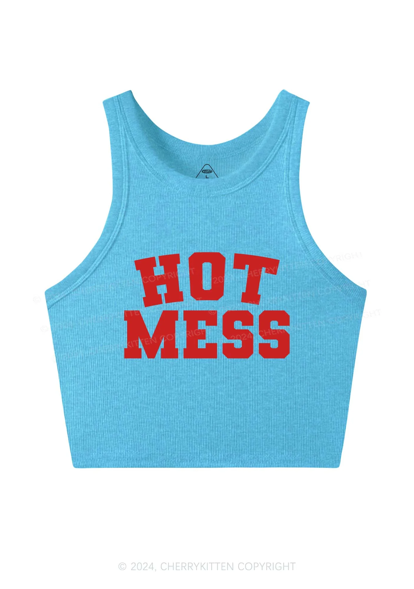 Hot Mess Y2K Crop Tank Top Cherrykitten - Image 5