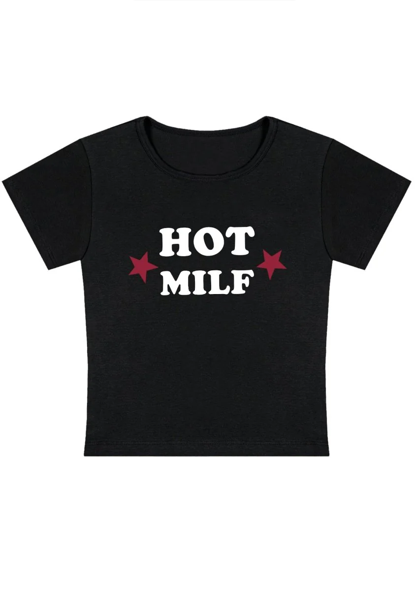 Hot Red Double Pentagram Y2k Baby Tee - Image 4
