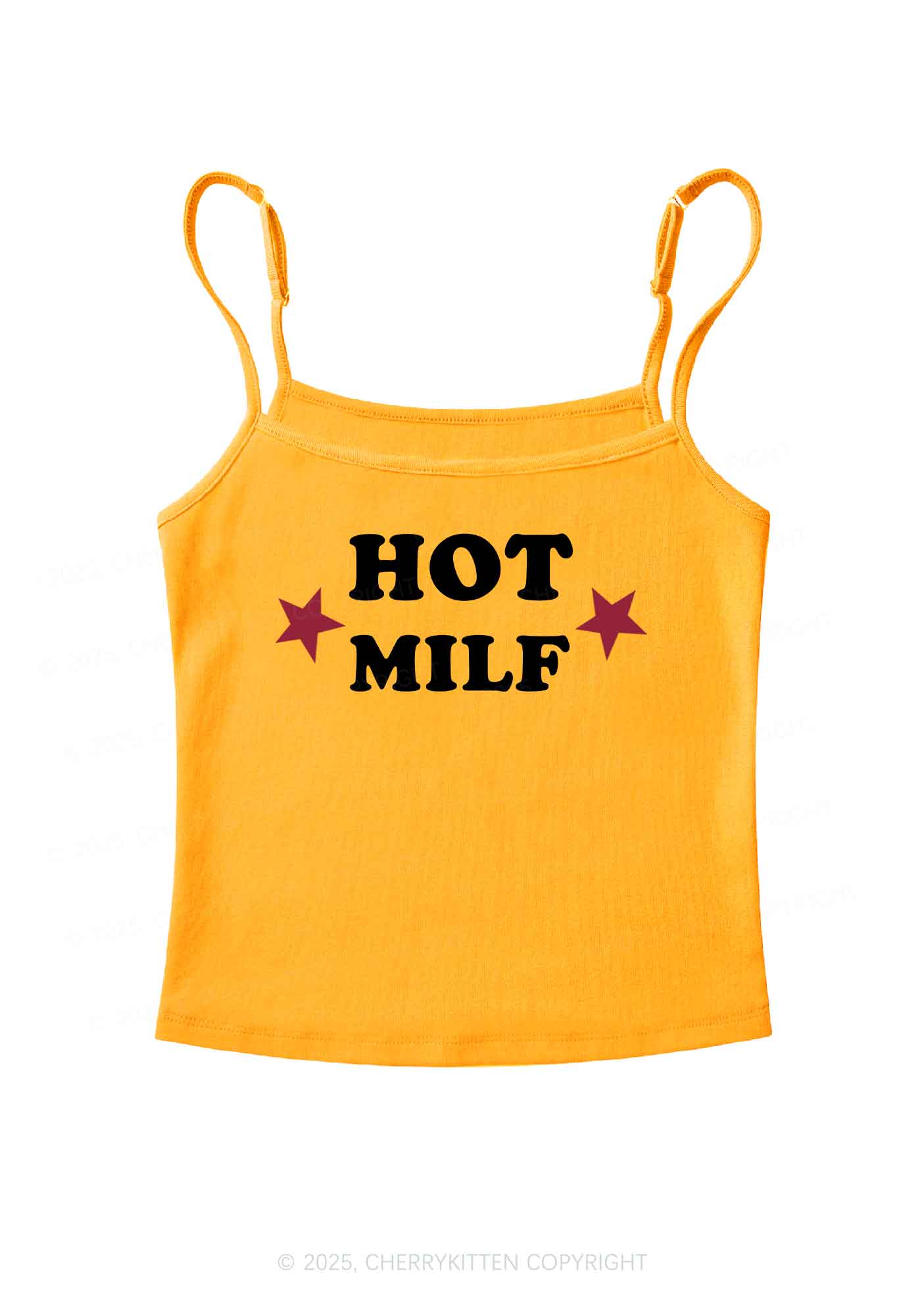 Hot Red Double Pentagram Y2K Spaghetti Strap Cami Cherrykitten - Image 6