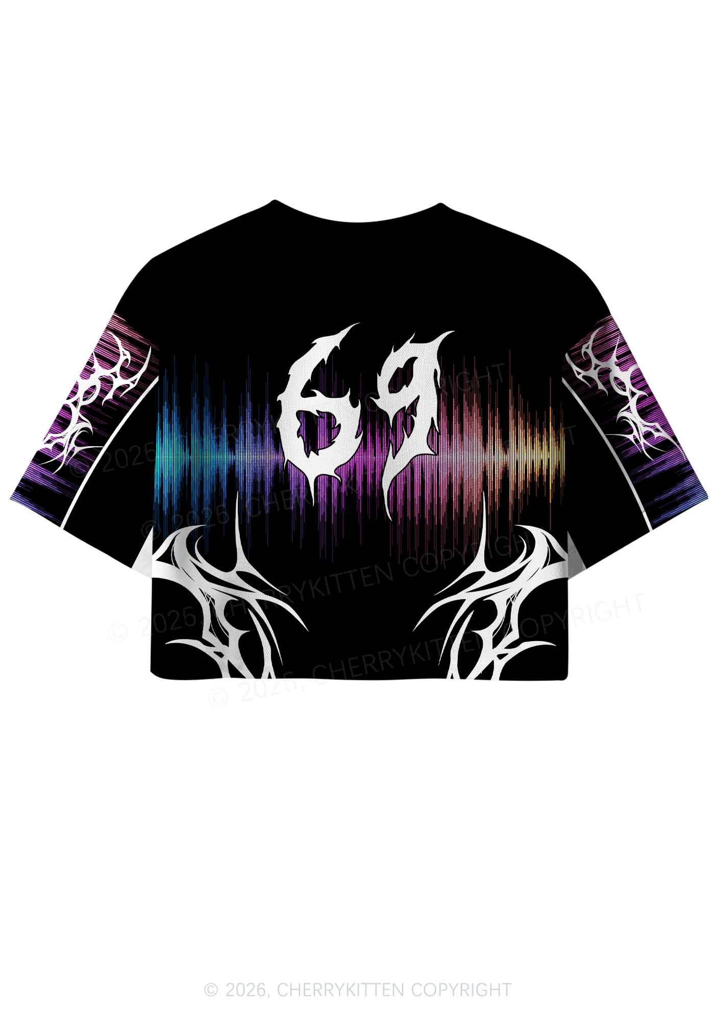 House Music Y2K Crop Sport Jersey Shirts Cherrykitten - Image 4