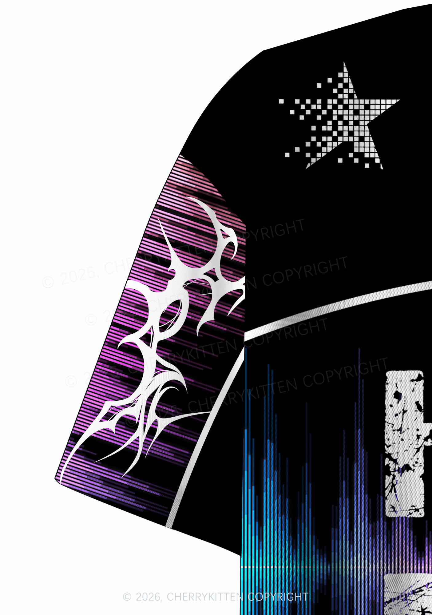 House Music Y2K Crop Sport Jersey Shirts Cherrykitten - Image 8