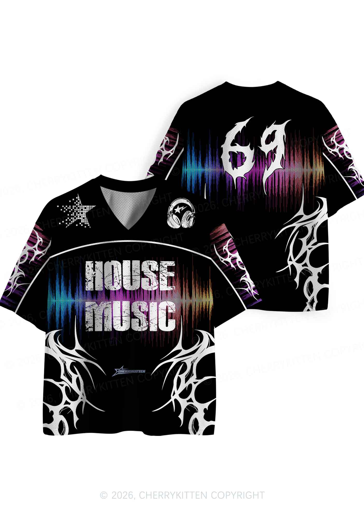 House Music Y2K Sport Jersey Shirts Cherrykitten - Image 5