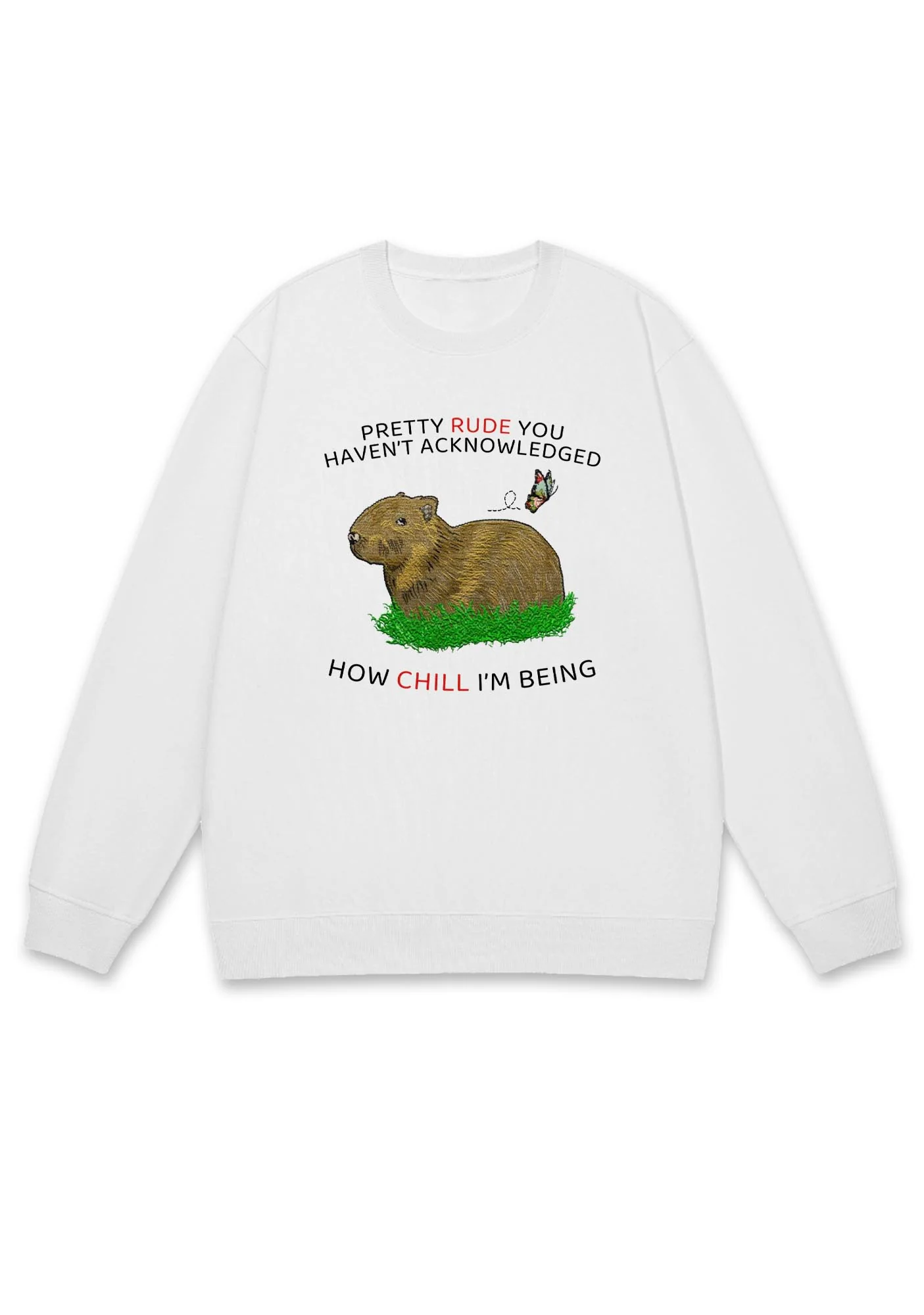 How Chill I'm Being Y2K Sweatshirt - Image 2