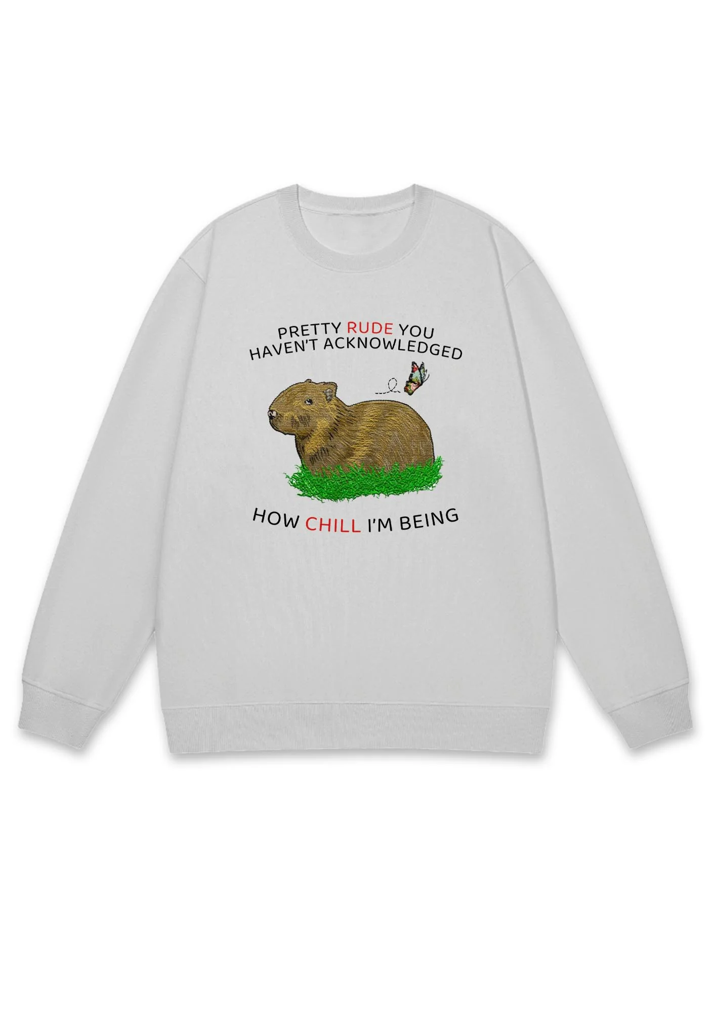 How Chill I'm Being Y2K Sweatshirt - Image 3