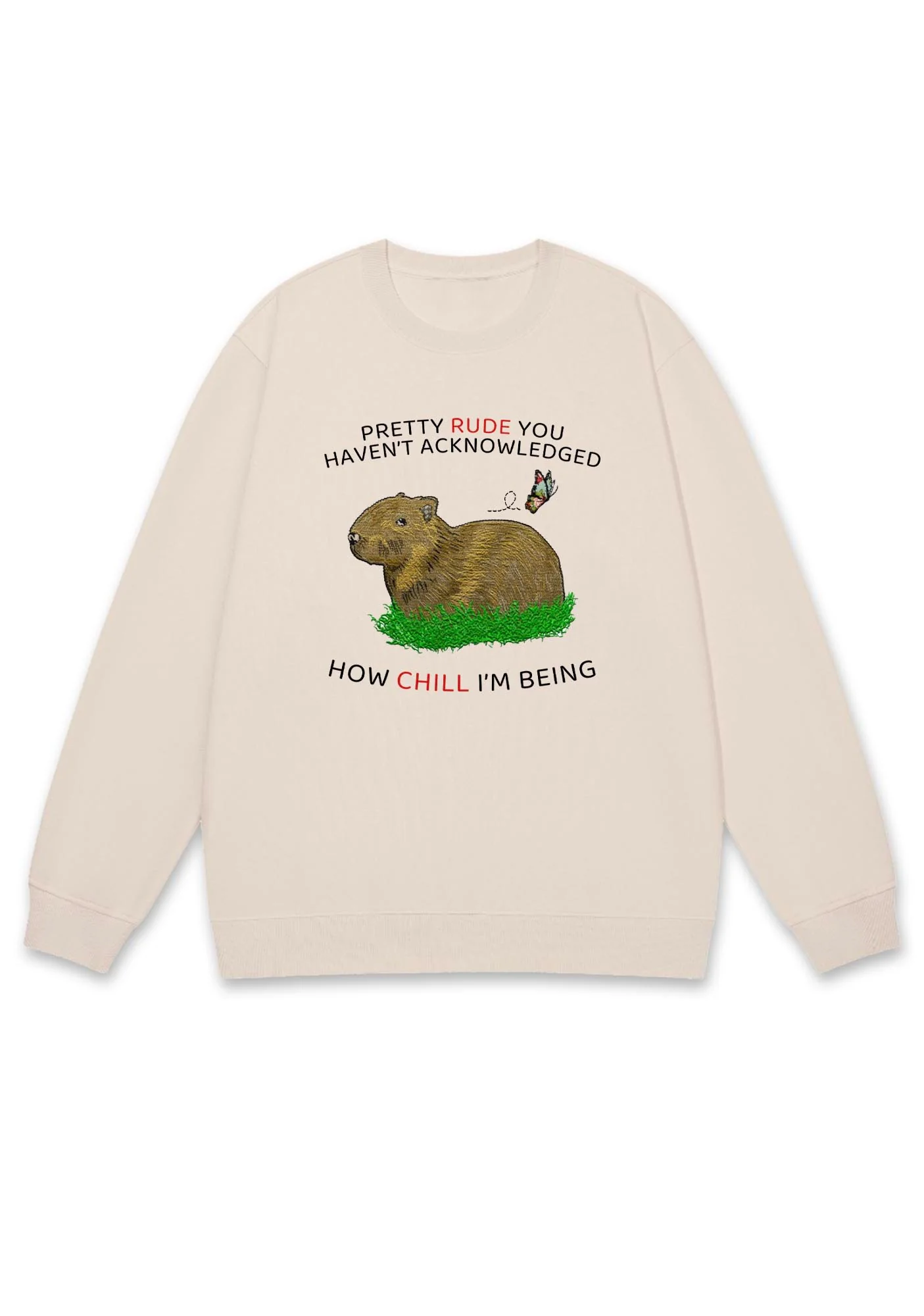 How Chill I'm Being Y2K Sweatshirt - Image 4