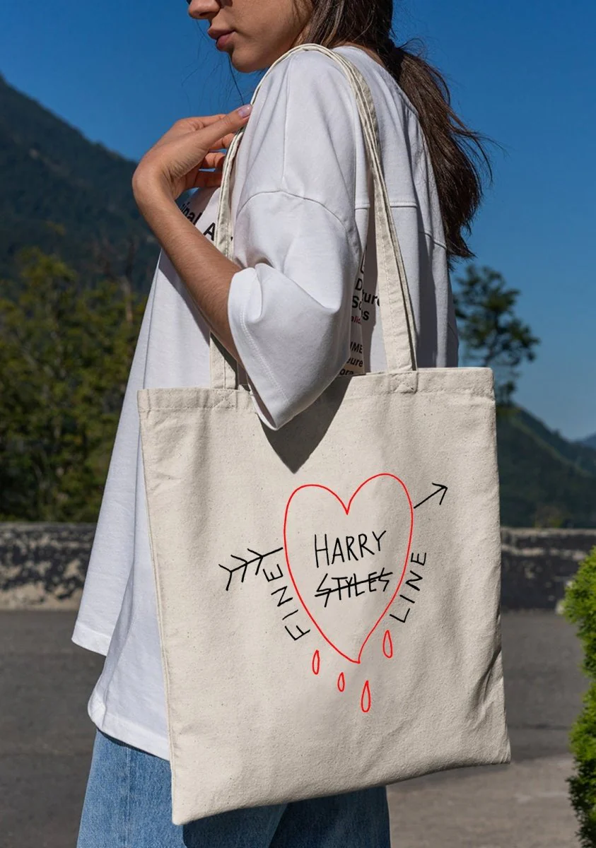 HS Fine Line Canvas Tote Bag - Image 3