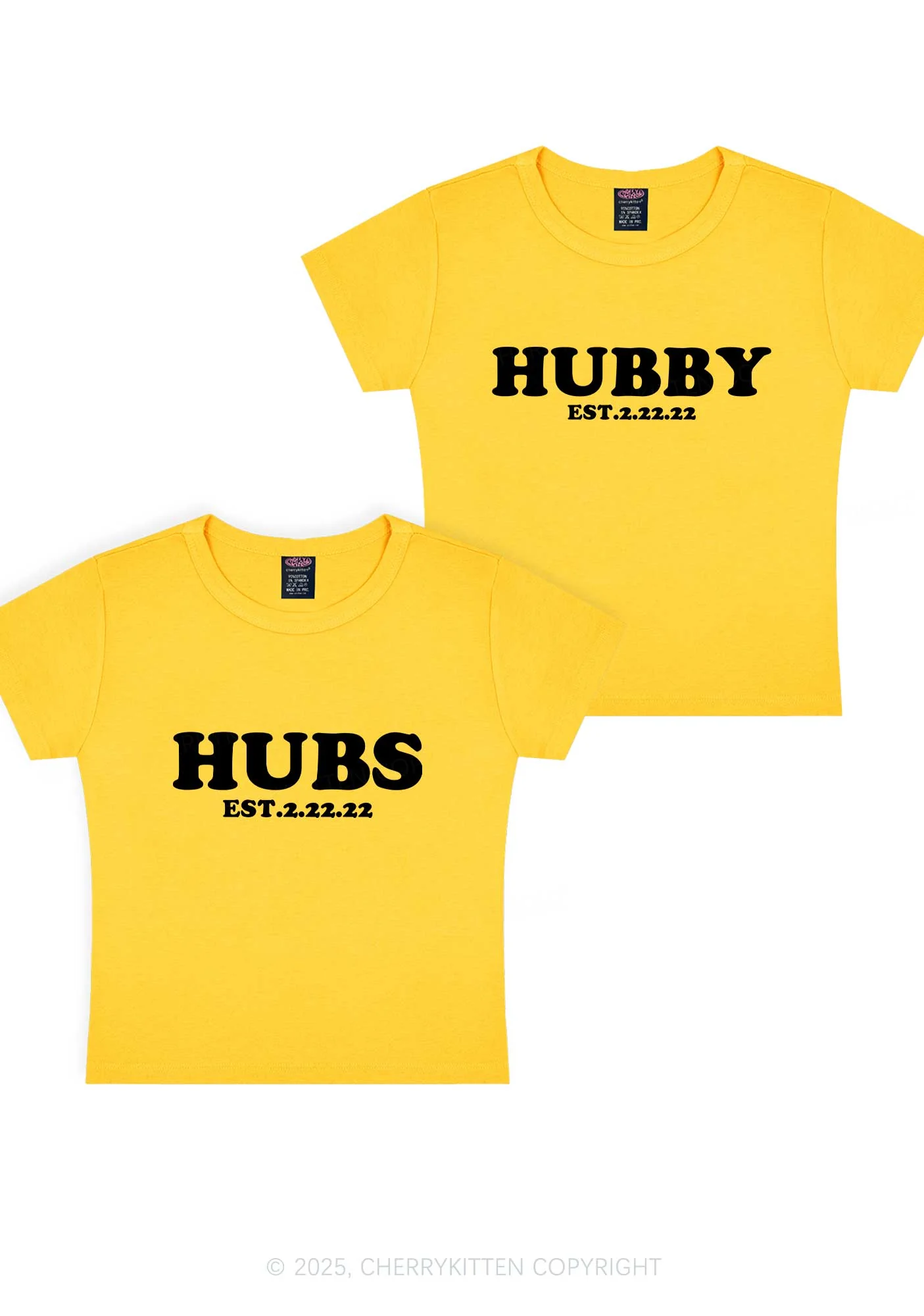 Hubs Hubby Y2K Valentine's Day Baby Tee Cherrykitten - Image 5