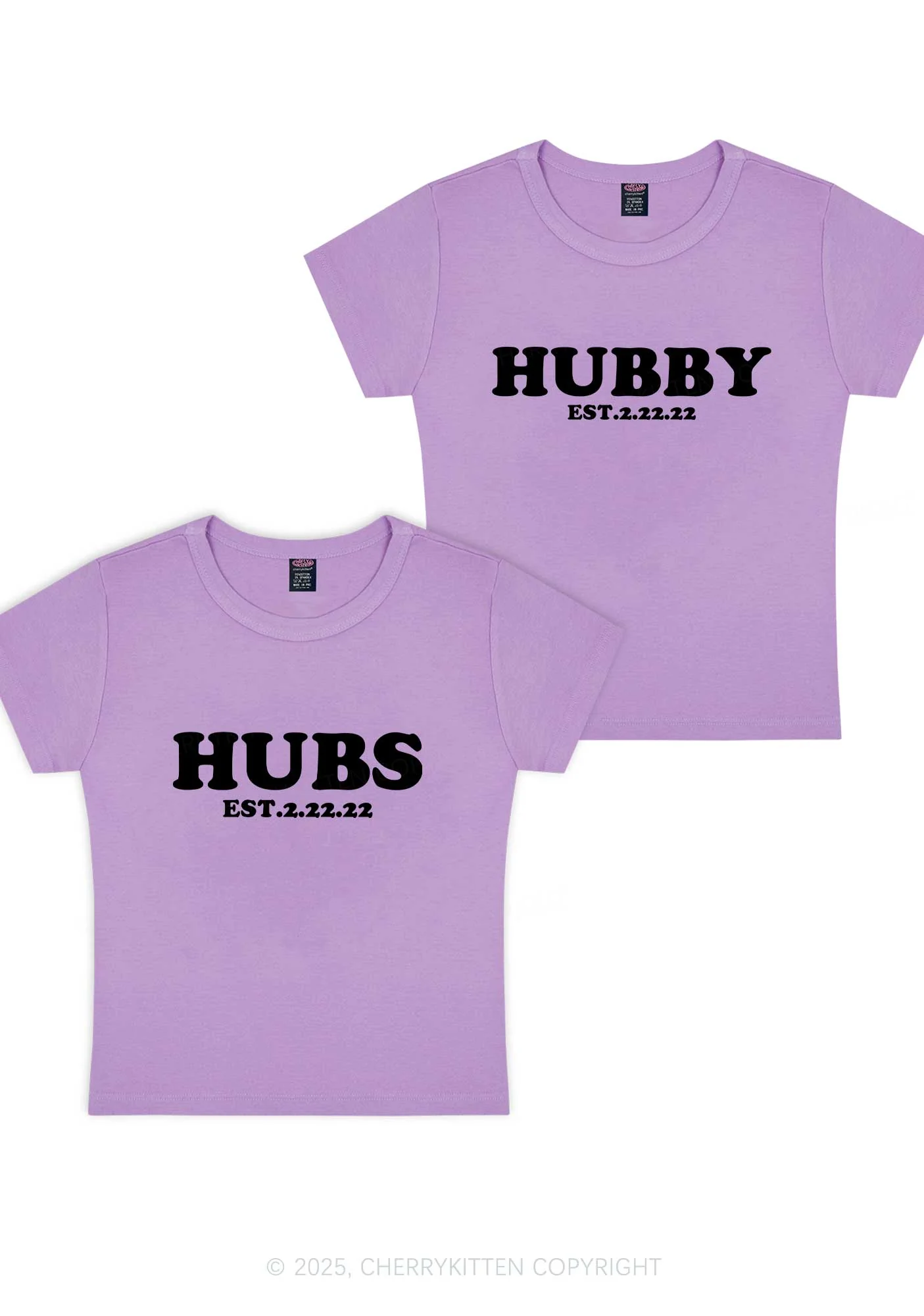 Hubs Hubby Y2K Valentine's Day Baby Tee Cherrykitten - Image 8