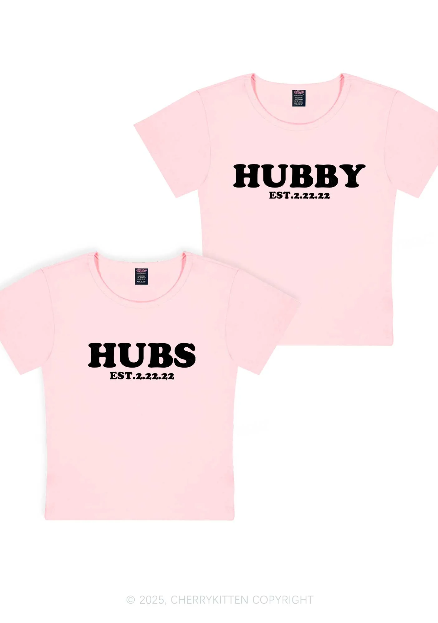 Hubs Hubby Y2K Valentine's Day Baby Tee Cherrykitten - Image 9