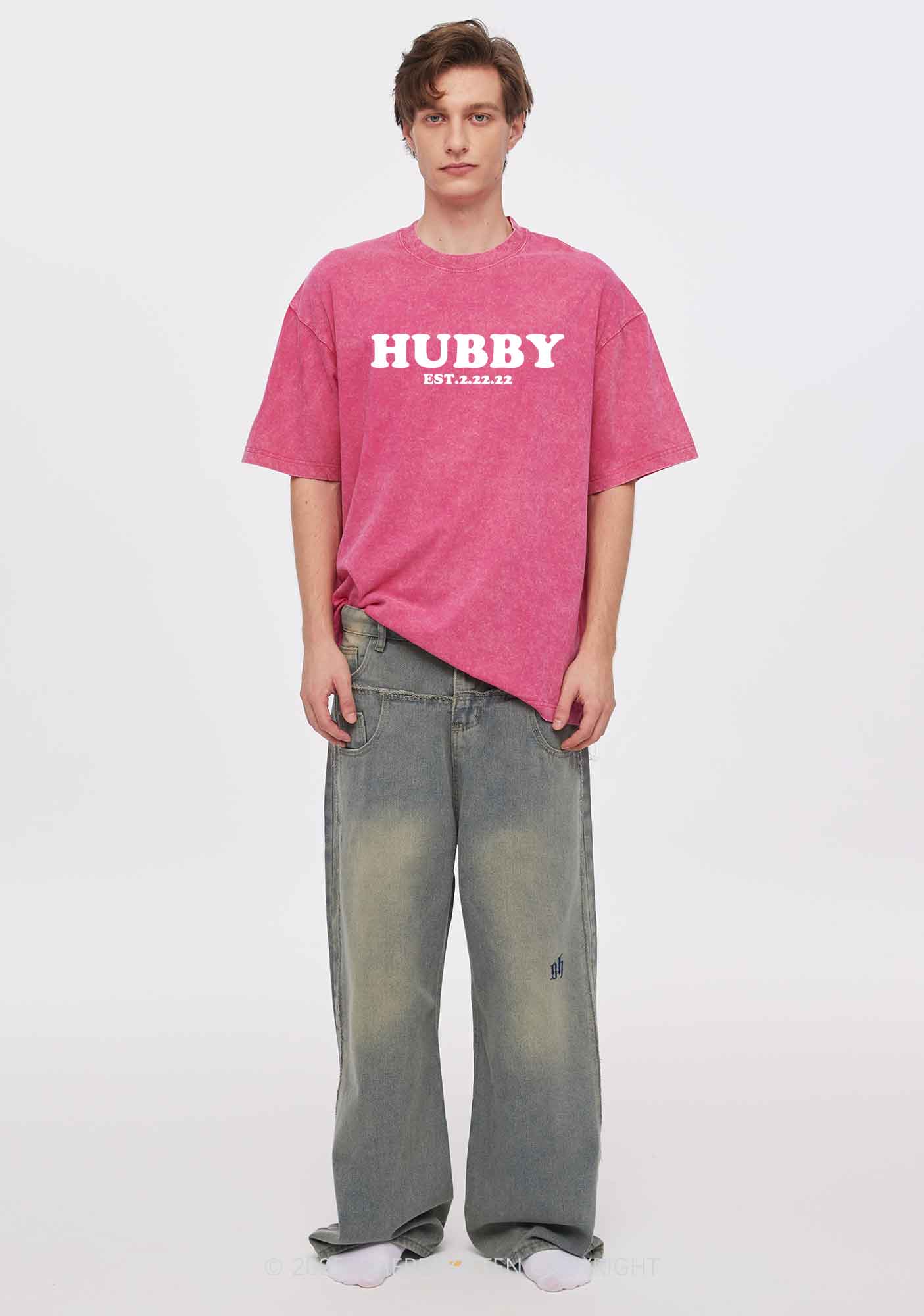 Hubs Hubby Y2K Valentine's Day Washed Tee Cherrykitten - Image 3