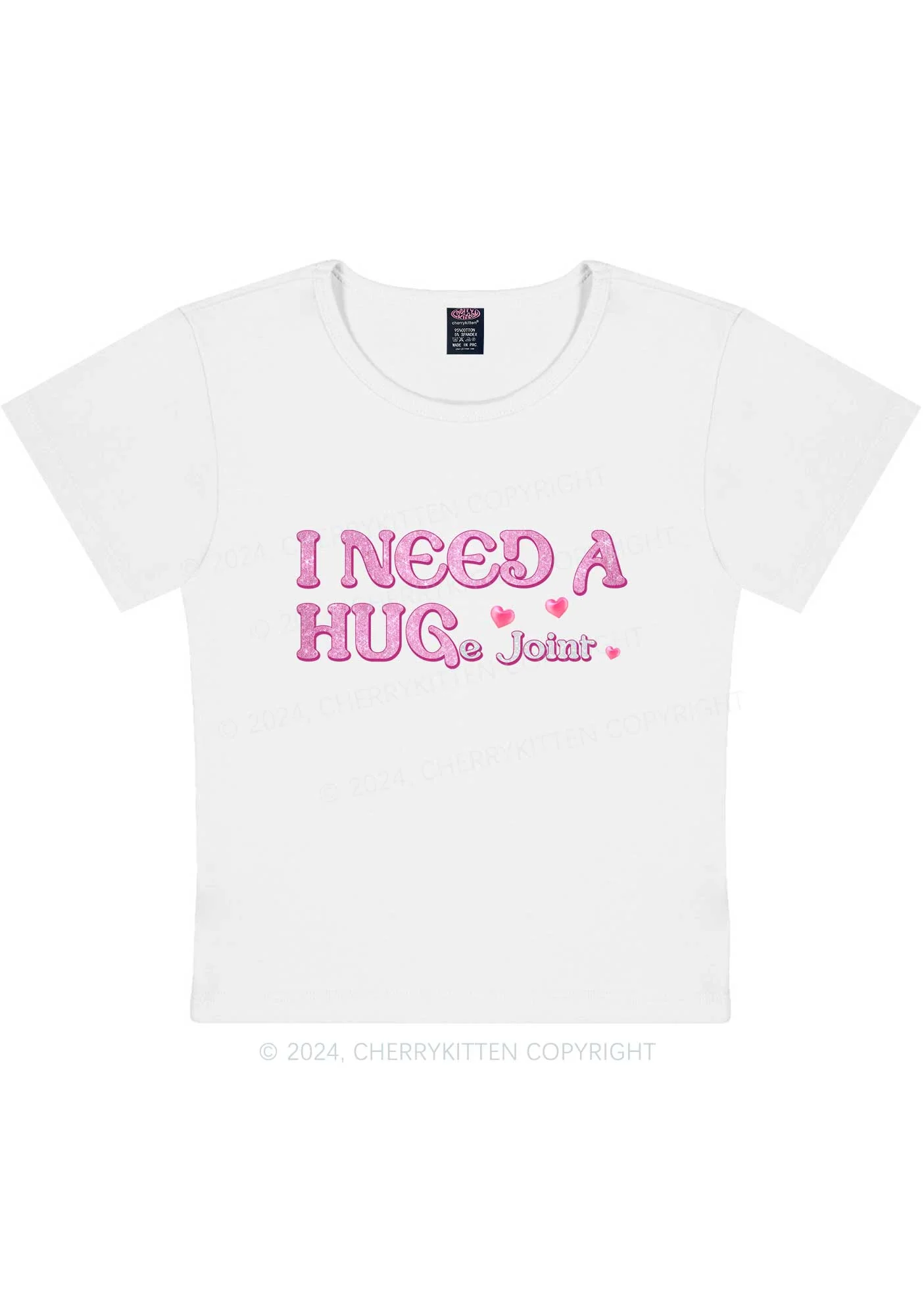 Huge Joint Y2K Baby Tee Cherrykitten - Image 5