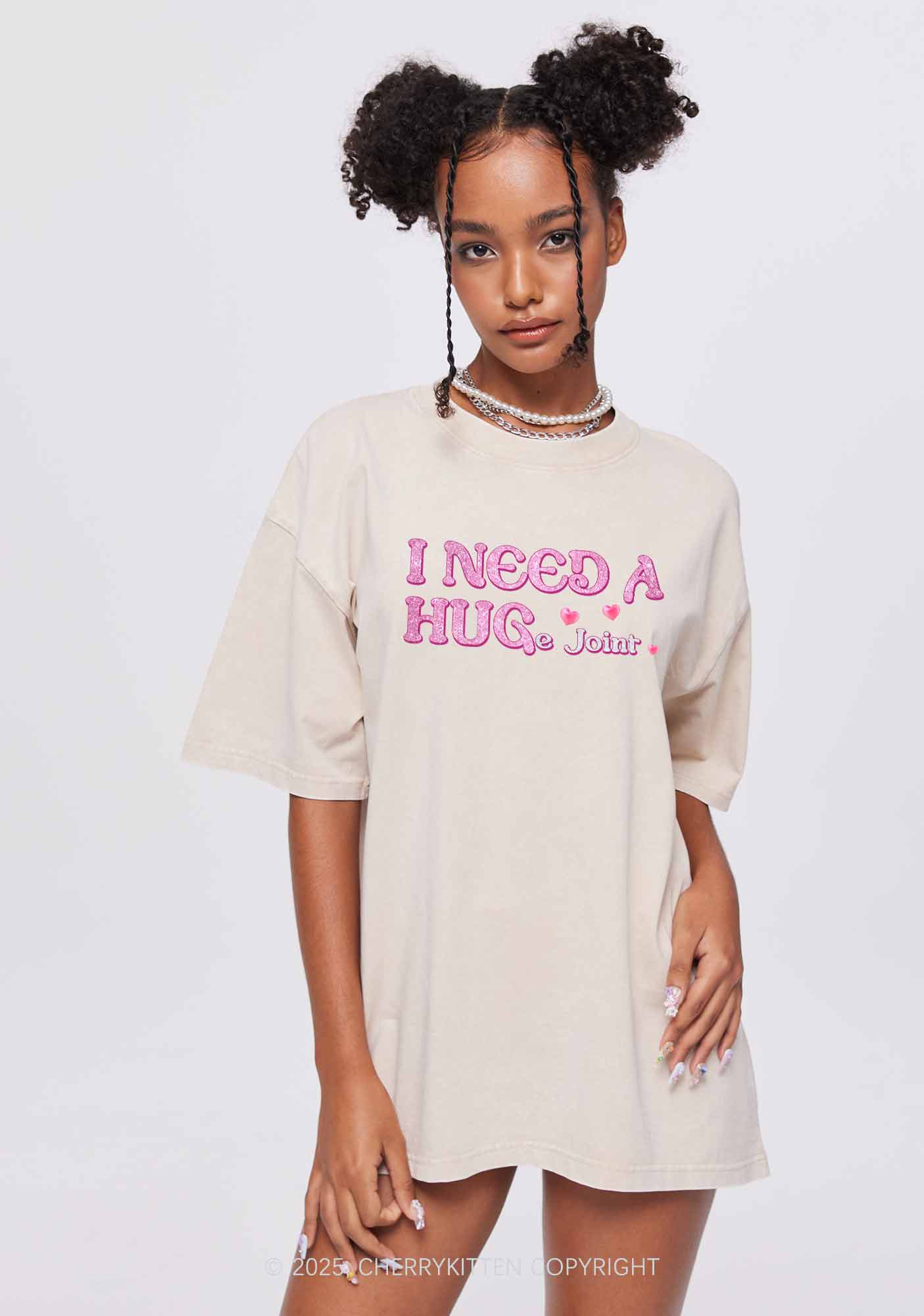 Huge Joint Y2K Washed Tee Cherrykitten - Image 2