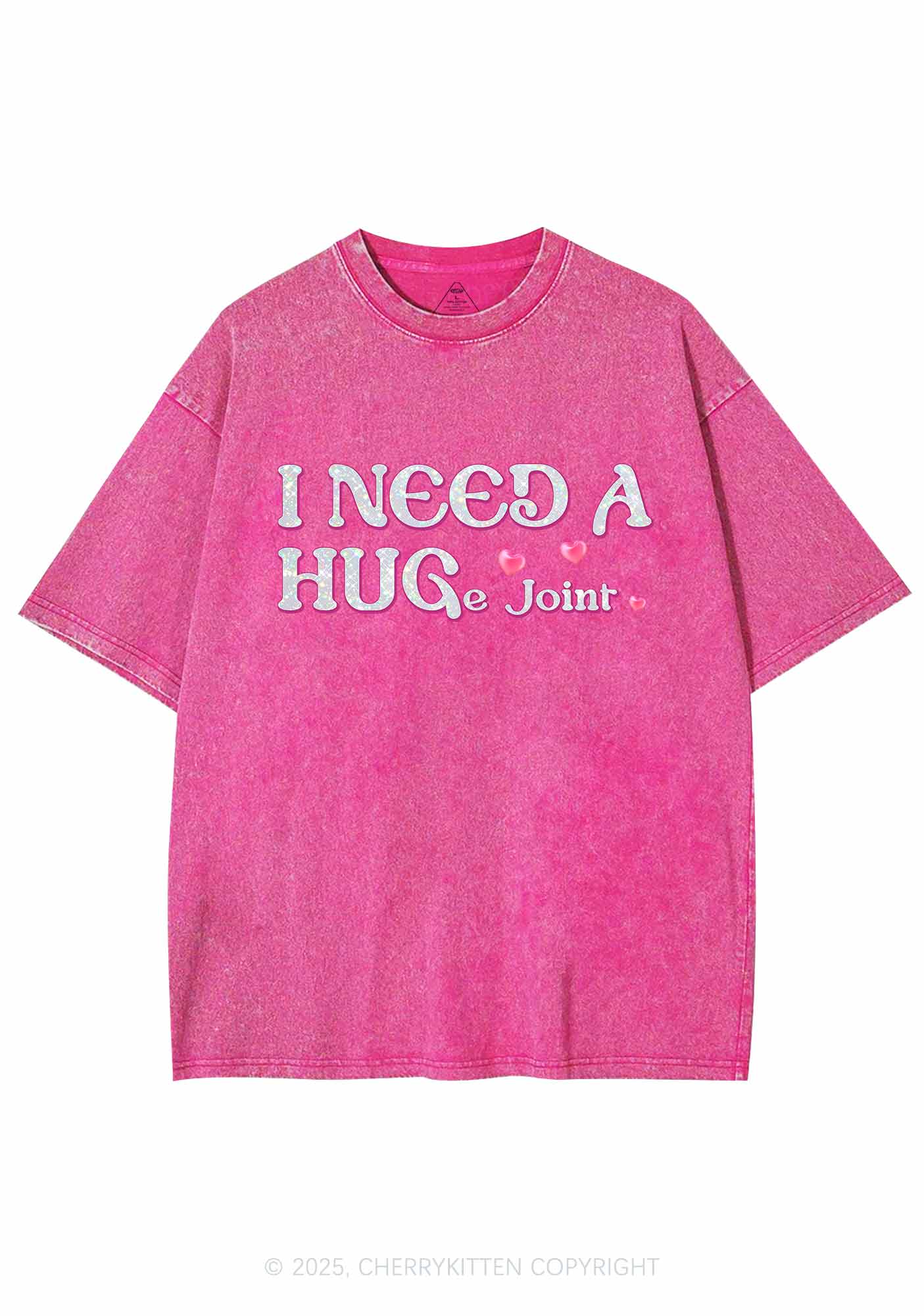 Huge Joint Y2K Washed Tee Cherrykitten - Image 3