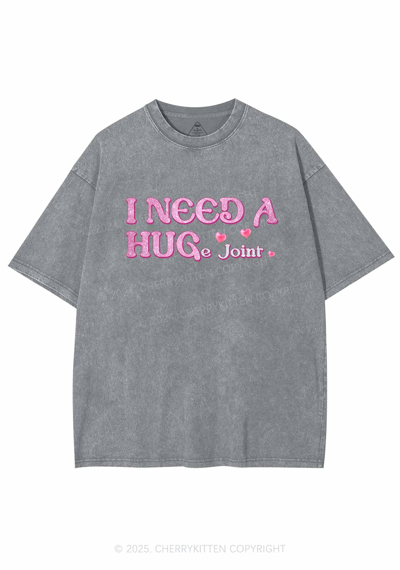 Huge Joint Y2K Washed Tee Cherrykitten - Image 7