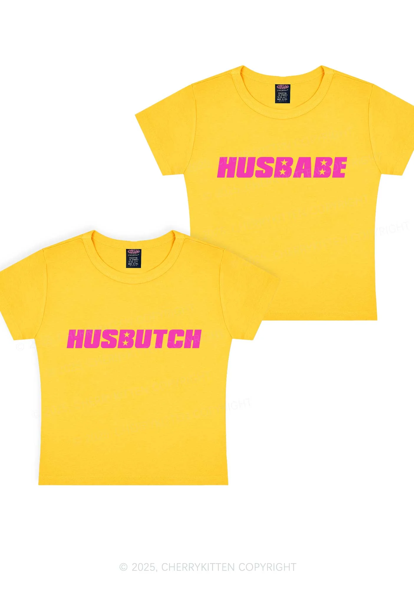 Husbabe Husbutch Y2K Valentine's Day Baby Tee Cherrykitten - Image 6