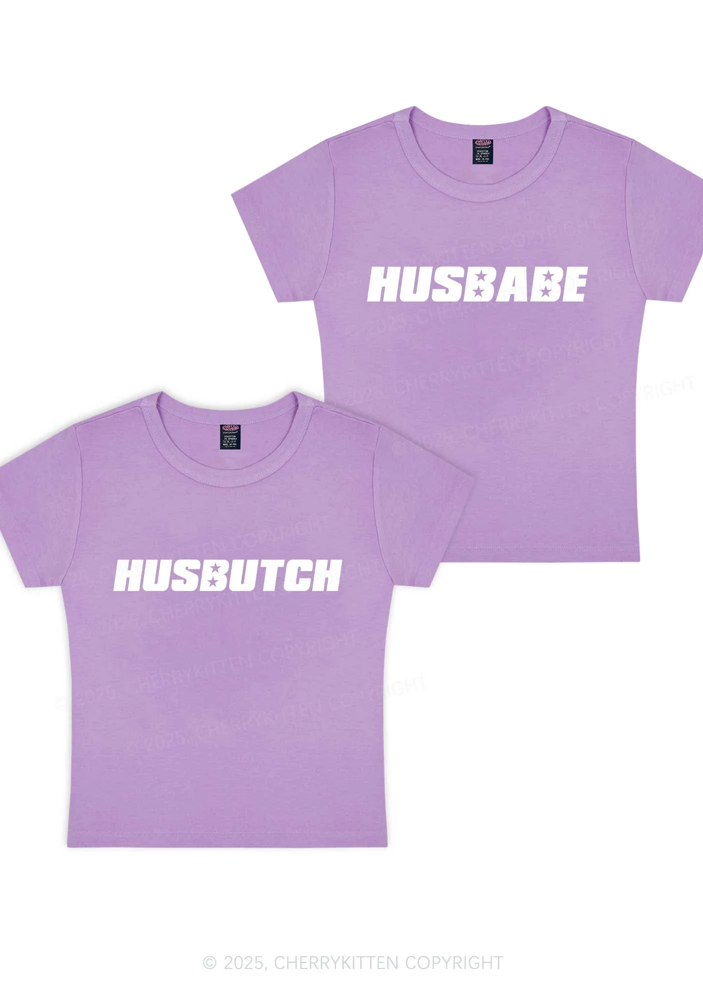 Husbabe Husbutch Y2K Valentine's Day Baby Tee Cherrykitten - Image 7