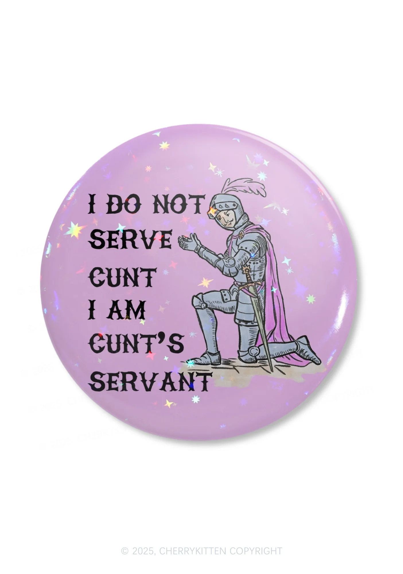 I Am Cxxt Servant 1Pc Y2K Pin Badge Cherrykitten - Image 3
