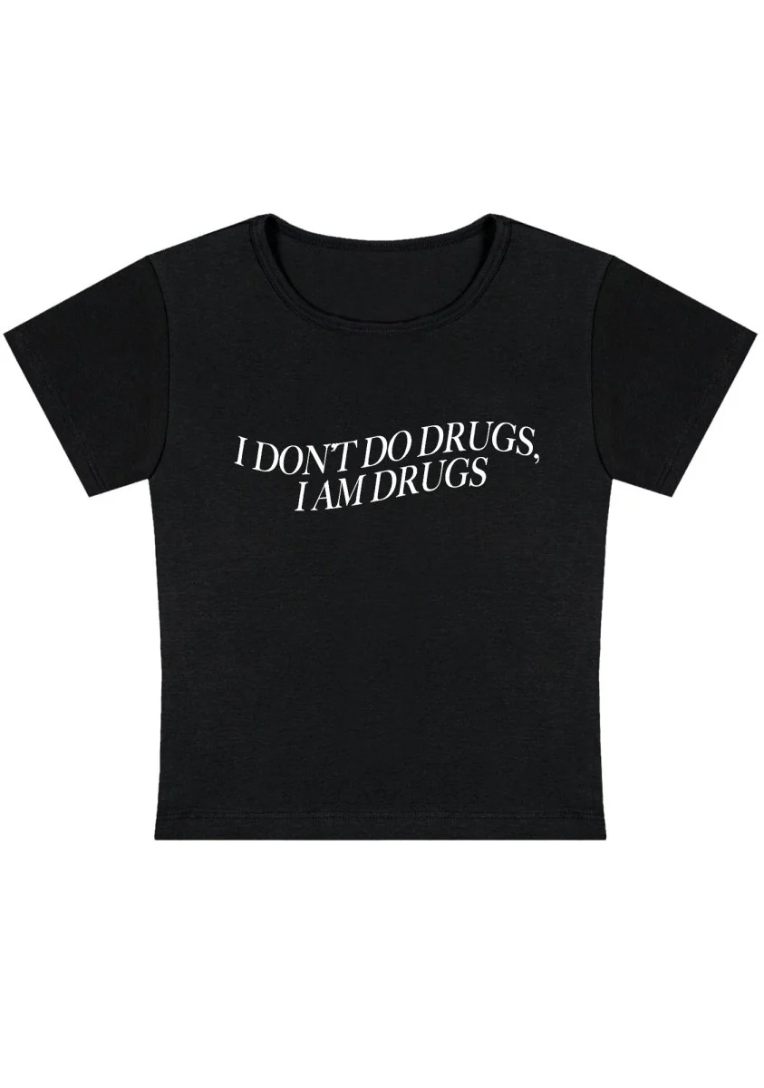 I Am Drxgs Y2K Baby Tee - Image 3