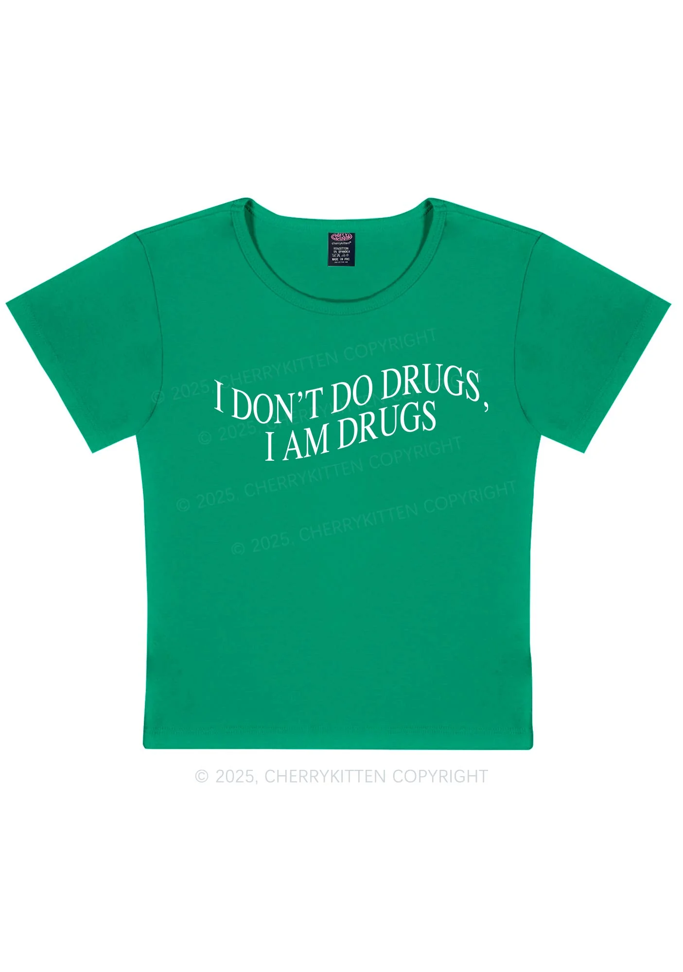 I Am Drxgs Y2K Baby Tee - Image 4