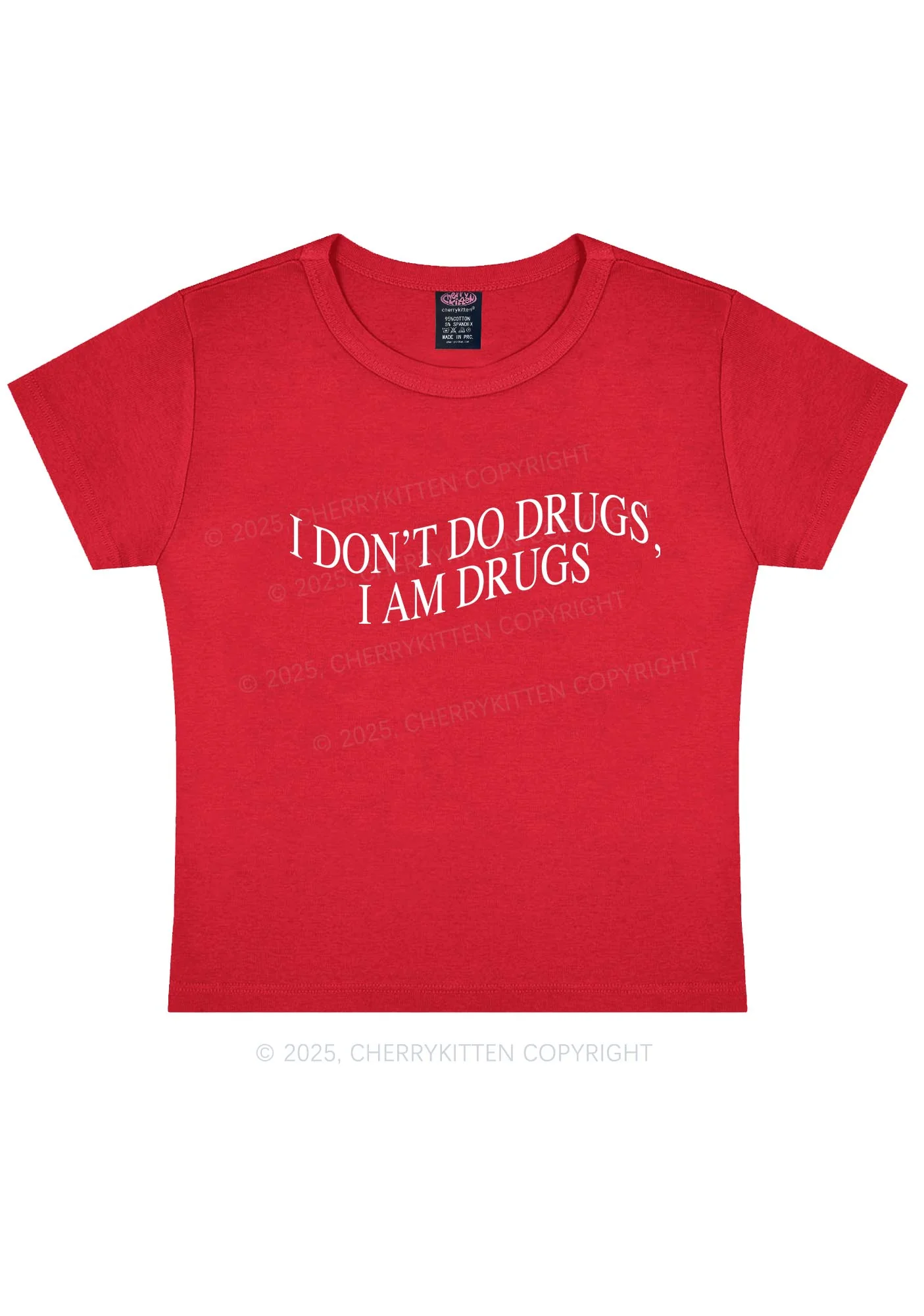 I Am Drxgs Y2K Baby Tee - Image 5