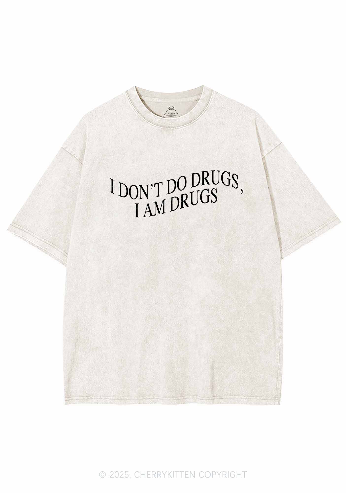 I Am Drxgs Y2K Washed Tee Cherrykitten - Image 5