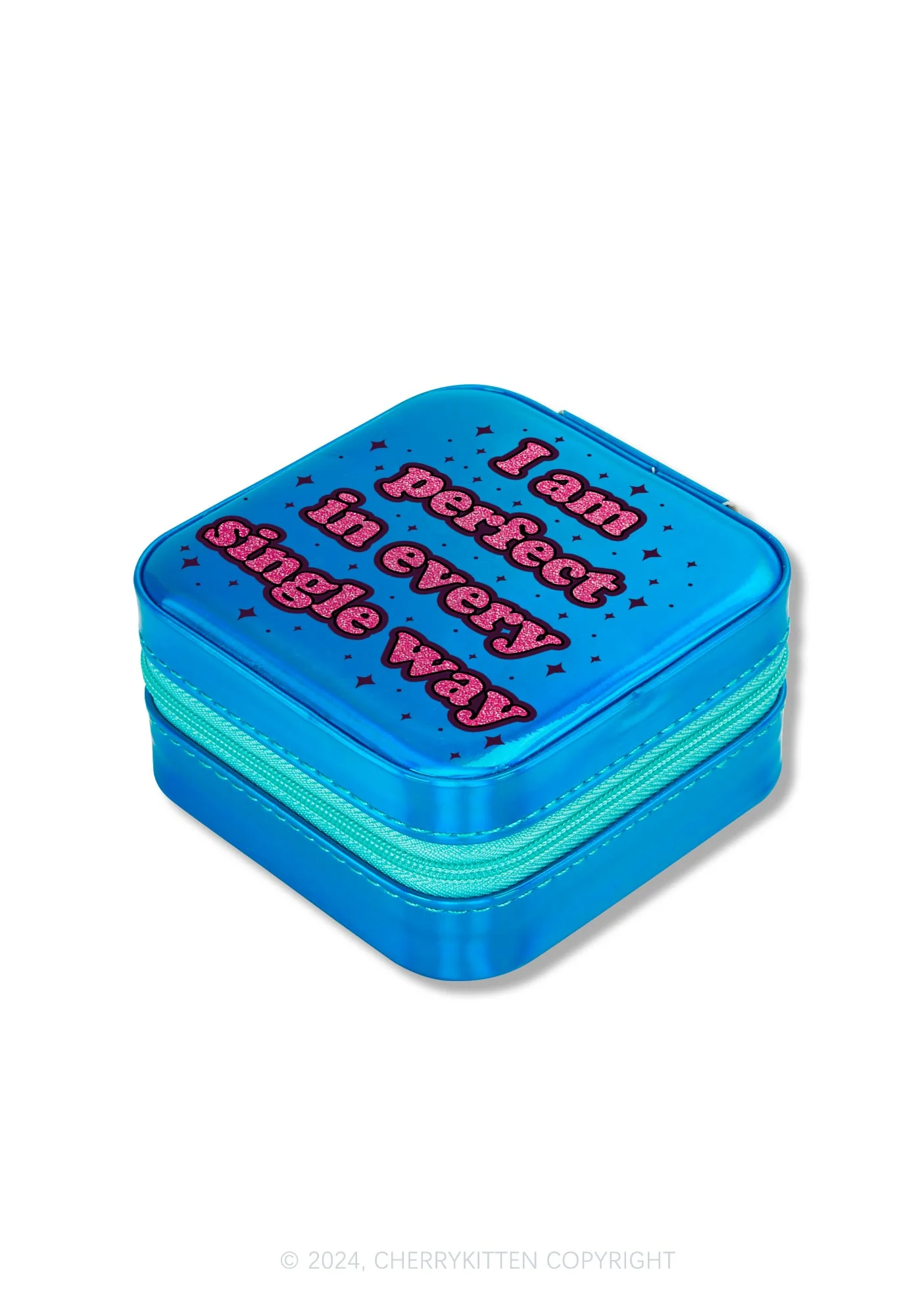 I Am Perfect Y2K Portable Jewelry Box Cherrykitten - Image 2