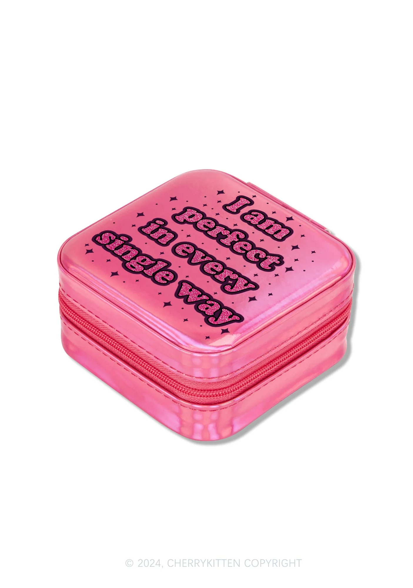 I Am Perfect Y2K Portable Jewelry Box Cherrykitten - Image 3