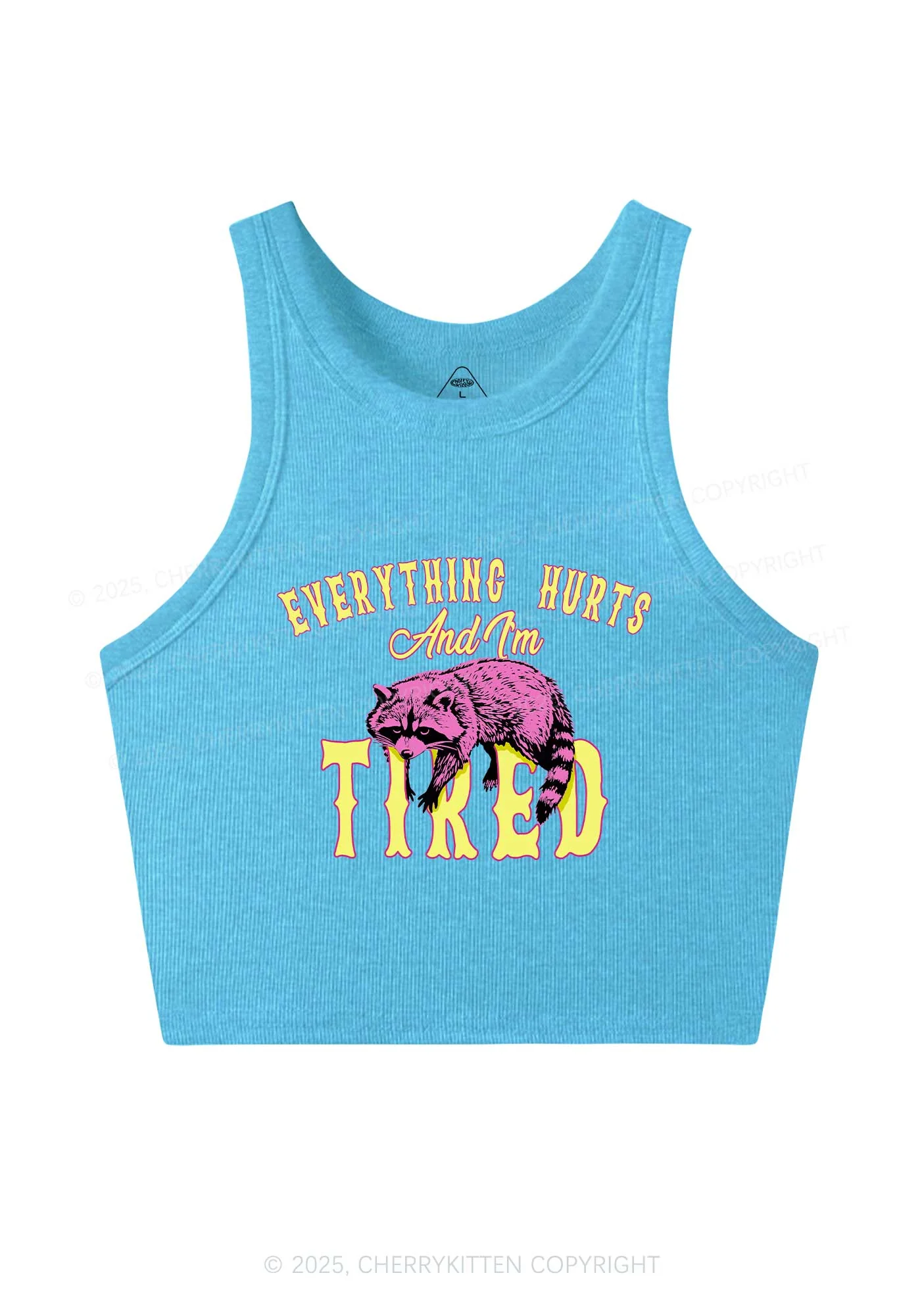 I Am Tried Y2K Crop Tank Top Cherrykitten - Image 3